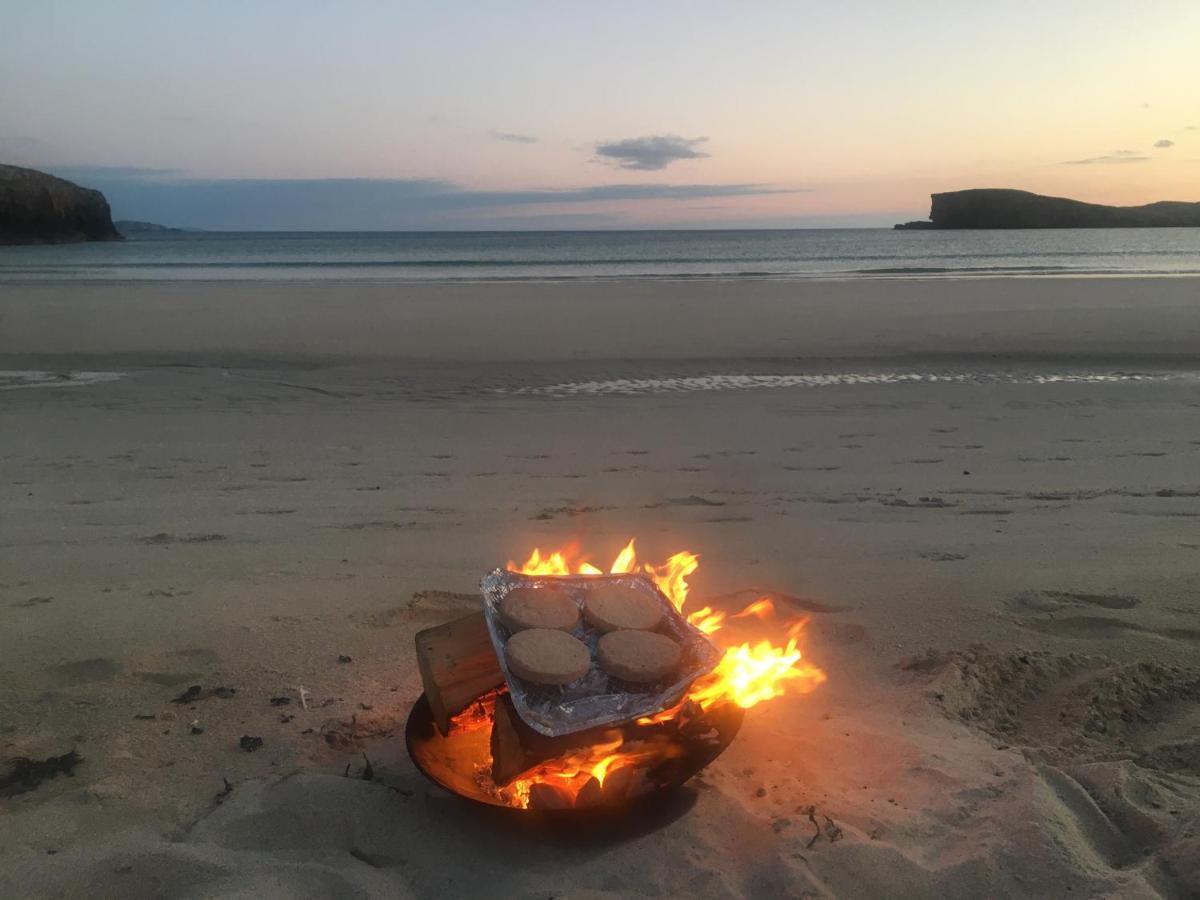 Oldshoremore Eco Crofters Wagon By The Beach מראה חיצוני תמונה